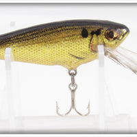 Vintage Bagley Black On Gold Small Fry Shad Lure