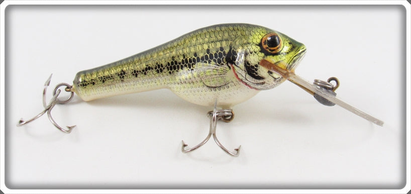 Vintage Bagley Little Bass On White Small Fry Bass Lure