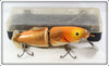 Vintage Naturalure Bait Co Gold Scale Jointed Strikee In Box