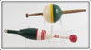 Green, Yellow & White and Green, Red & White Bobber Pair