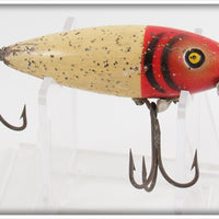 Vintage Pflueger Red Head White With Sparks Mustang Lure 