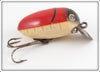 Vintage Millsite Red & White Rattle Bug Lure