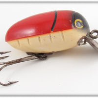 Vintage Millsite Red & White Rattle Bug Lure