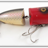 Vintage Heddon Red Head Shiner Zig Wag Jr Lure