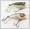 Vintage Heddon Baby Bass & Silver Flitter Tiny Lucky 13 Pair