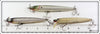 Heddon Gold Finish & Silver Finish Cobra Lot Of Three