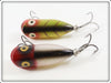 Heddon Perch & Red Head Shiner Tiny Lucky 13 Pair