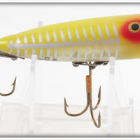 Vintage Heddon Yellow Shore Chugger Spook Lure