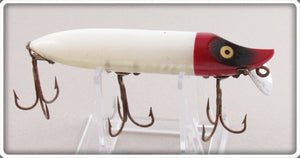 Vintage Heddon Red Head White Vamp Spook Lure 