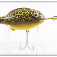 Vintage Heddon Green & Yellow Crackleback Lure