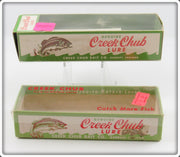 Vintage Creek Chub Black Mouse & Red Head Jointed Pikie Empty Box Pair