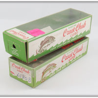 Creek Chub Black Mouse & Red Head Jointed Pikie Empty Box Pair