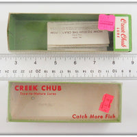 Creek Chub Black Mouse & Red Head Jointed Pikie Empty Box Pair