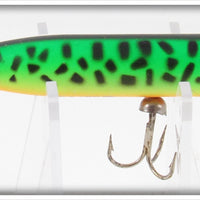 Vintage Heddon Fluorescent Green Crawdad Zara Puppy Lure