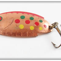 Vintage Thomas Spotted Buoyant Minnow Lure 