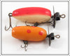 Helin Red/White & Orange Spotted Fishcake Pair