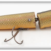 Vintage Heddon Shiner Scale 6" Jointed Musky Vamp Lure