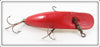 Vintage Helin Red & White M2 Musky Flatfish Lure