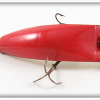 Vintage Helin Red & White M2 Musky Flatfish Lure