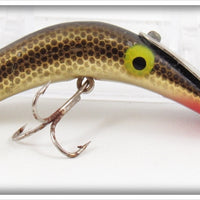 Vintage Herter's Black Scale Gold Lazy Iver Go Deeper Lure