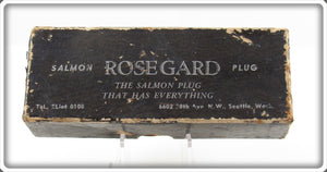 Vintage Rosegard Yellow Red Head No. 6 Salmon Plug Empty Box 