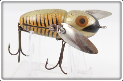 Vintage Heddon Silver Shore Crazy Crawler Lure