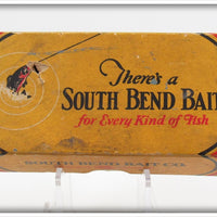 Vintage South Bend Red Head White Baby Teas Oreno Empty Lure Box