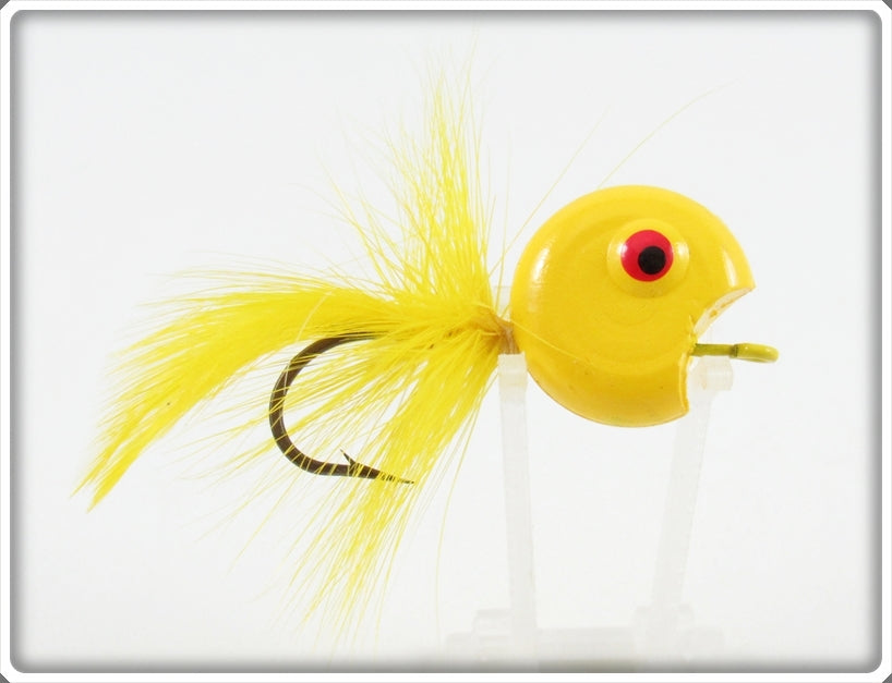 Vintage Weber Yellow Big Eye Popper Lure