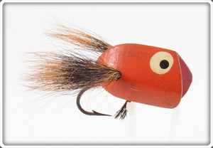 Vintage Bycroft & Ruby Orange V Popper Lure