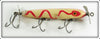 Paw Paw Red & White Serpentine Aristocrat Torpedo Lure 