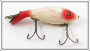 Vintage Heddon Red & White Tadpolly Lure 