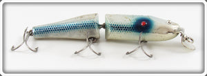 Vintage Creek Chub Blue Chrome Jointed Pikie Lure 