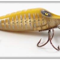Vintage Paul Bunyan Yellow Silver Ribs Deeper Weaver Lure