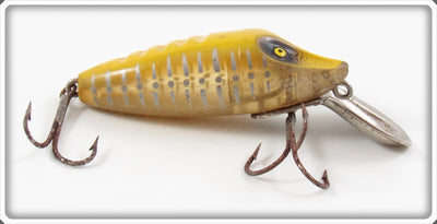 Vintage Paul Bunyan Yellow Silver Ribs Deeper Weaver Lure