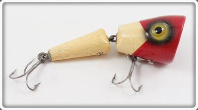 Vintage South Bend Red Arrowhead White Go Plunk Lure