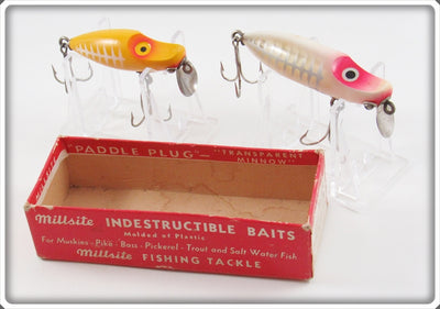 Millsite Silver Rib Floater & White Rib Sinker Pair In One Box Bottom