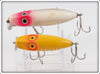 Millsite Silver Rib Floater & White Rib Baby Sinker Pair In One Box Bottom