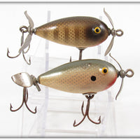 Vintage Paw Paw Shad & Pike Scale Spinning Sunfish Pair