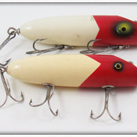Vintage South Bend Red Arrowhead White Bass Oreno Lure Pair