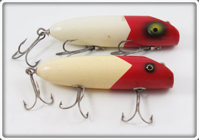 Vintage South Bend Red Arrowhead White Bass Oreno Lure Pair