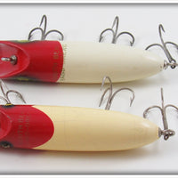 South Bend Red Arrowhead White Bass Oreno Pair