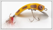 Vintage Catch All Inc Yellow & Brown Frog Lure