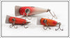 York Baits Orange, Red & Silver Susquehanna Chub Lot Of Three