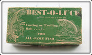 Vintage South Bend Best O Luck 942 RH Empty Lure Box