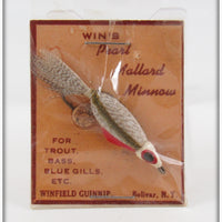 Vintage Winfield Gunnip Win's Pearl Mallard Minnow Lure