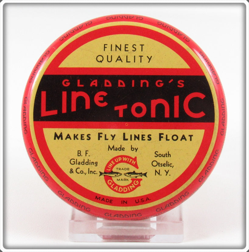 Vintage Gladding's Fly Line Tonic Tin