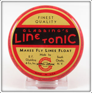 Vintage Gladding's Fly Line Tonic Tin