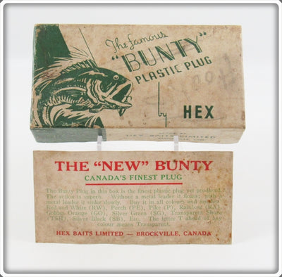 Hex Baits Limited The Famous Bunty Plastic Plug Empty Box