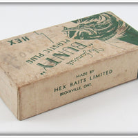 Hex Baits Limited The Famous Bunty Plastic Plug Empty Box