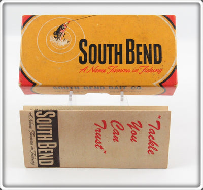 Vintage South Bend Scale Finish Green Blend Bass Oreno Empty Lure Box